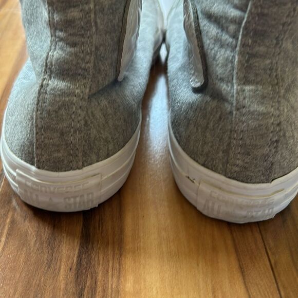 Converse Chuck Taylor Gray and White High-Tops - Picture 4 of 7